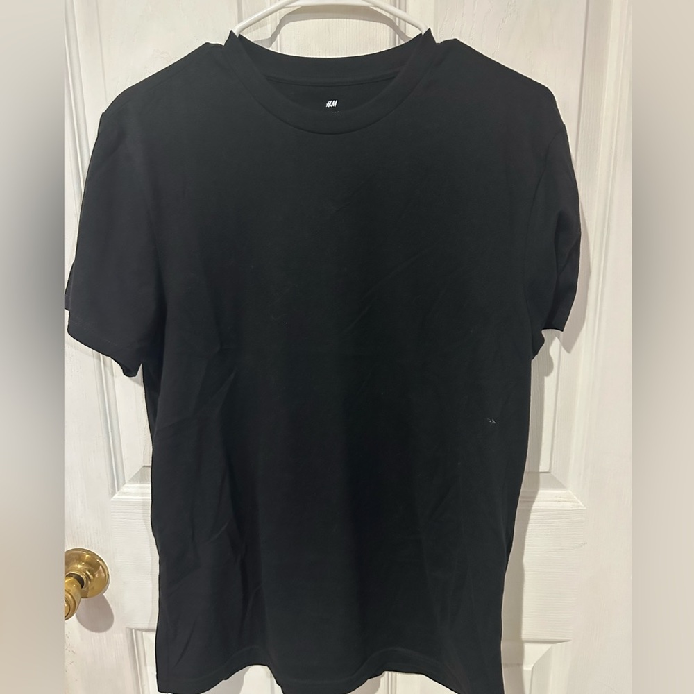 Men’s Black Plain H&M T-Shirt